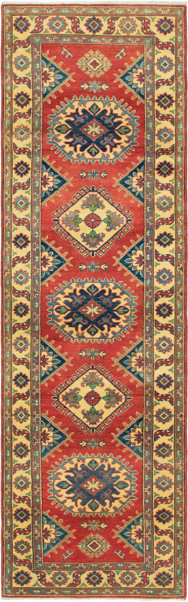 2' 9 x 9' 9 Hand Knotted Kazak Runner Rug