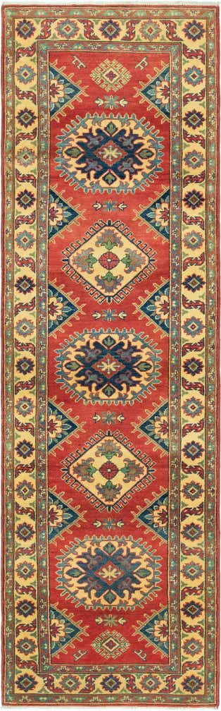 2' 9 x 9' 9 Hand Knotted Kazak Runner Rug