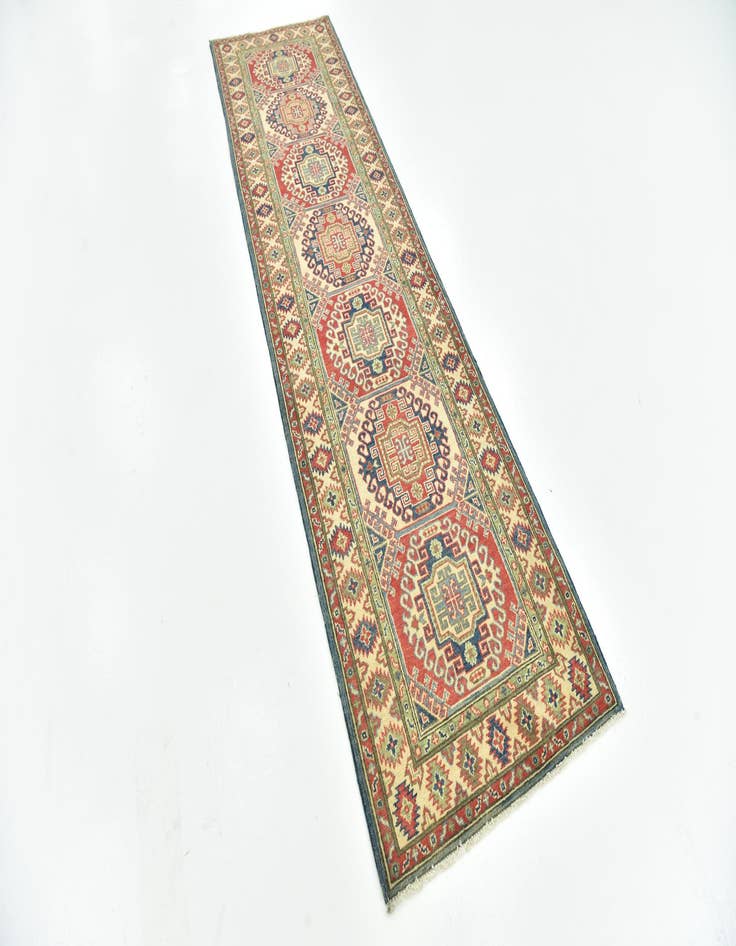 Detail image of 2' 8 x 9' 10  Hand Knotted Kazak Runner Rug