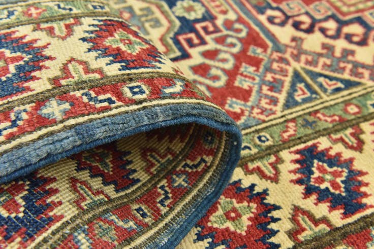 Detail image of 2' 8 x 9' 10 Hand Knotted Kazak Runner Rug