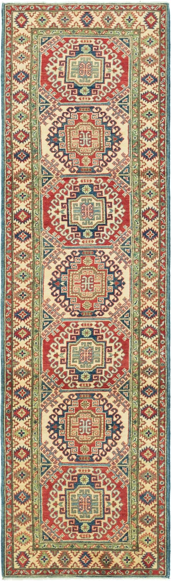 2' 8 x 9' 10 Hand Knotted Kazak Runner Rug
