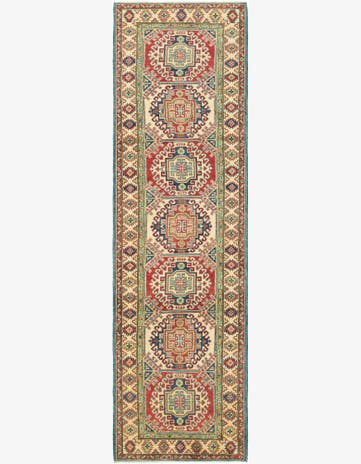 2' 8 x 9' 10 Hand Knotted Kazak Runner Rug