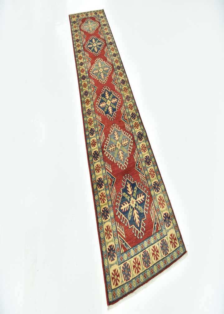 2' 8 x 10' 2 Hand Knotted Kazak Runner Rug