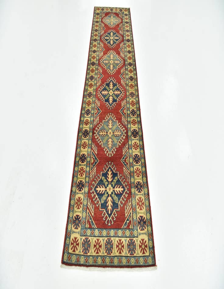 Detail image of 2' 8 x 10' 2 Hand Knotted Kazak Runner Rug