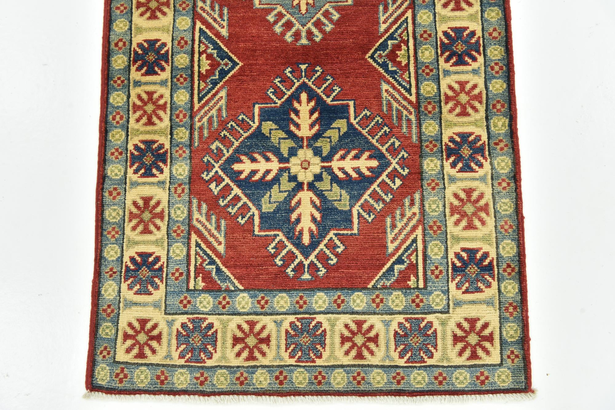 2' 8 x 10' 2 Hand Knotted Kazak Runner Rug