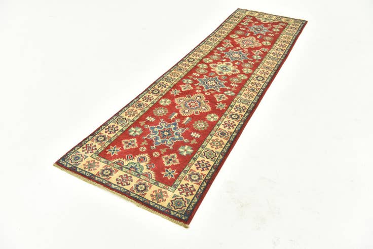 Detail image of 2' 7 x 9' 6 Hand Knotted Kazak Runner Rug