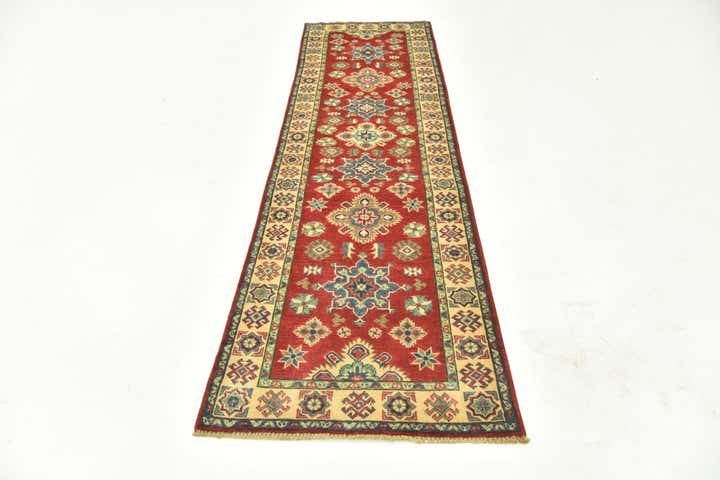 2' 7 x 9' 6 Hand Knotted Kazak Runner Rug