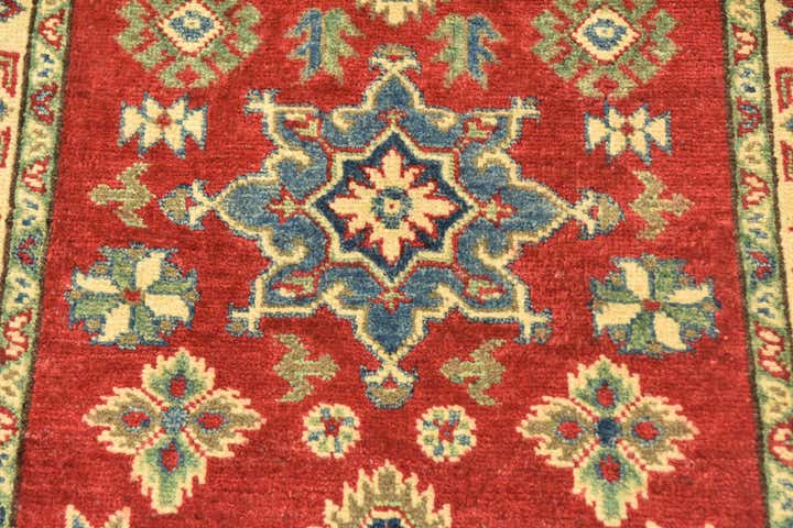 2' 7 x 9' 6 Hand Knotted Kazak Runner Rug