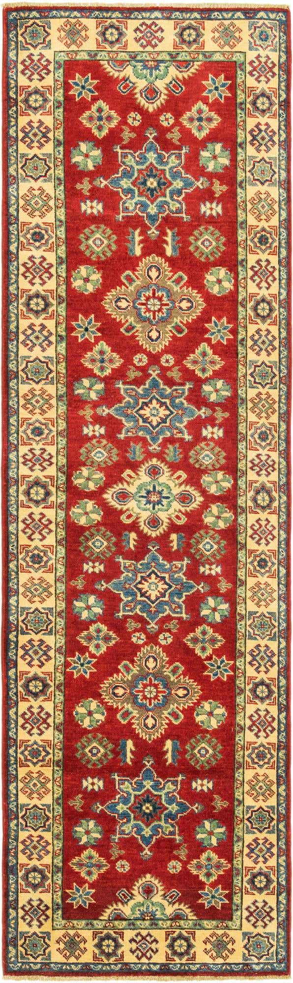 2' 7 x 9' 6 Hand Knotted Kazak Runner Rug