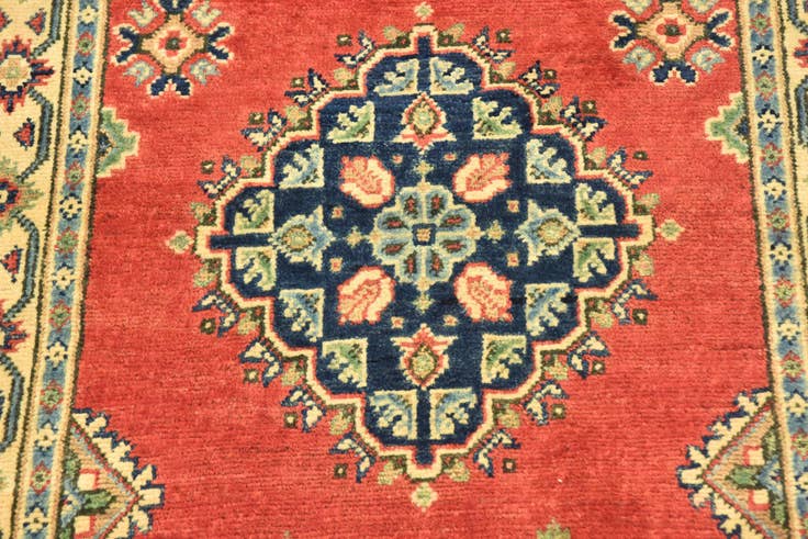 Detail image of 2' 8 x 9' 6 Hand Knotted Kazak Runner Rug