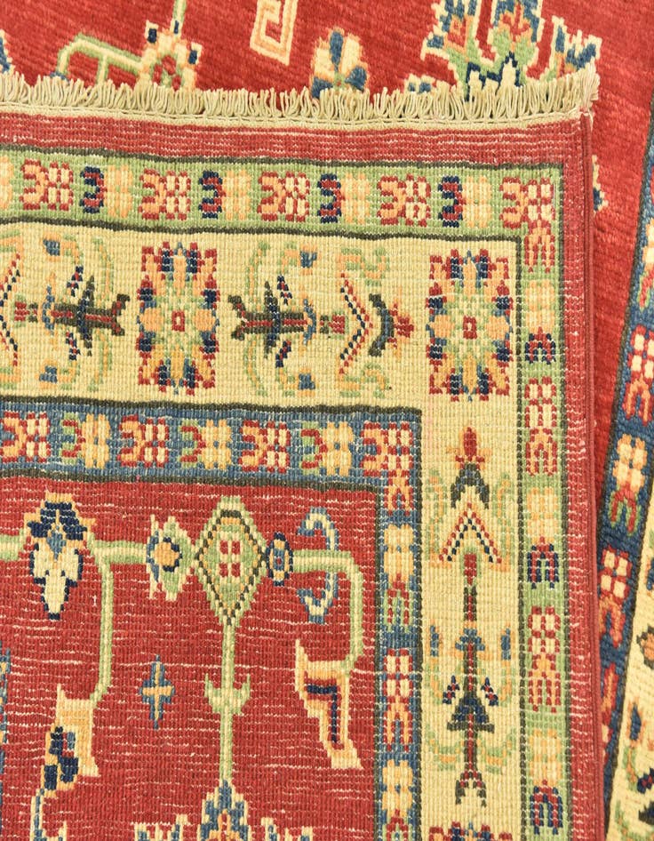 Detail image of 4' x 10'  Hand Knotted Kazak Runner Rug
