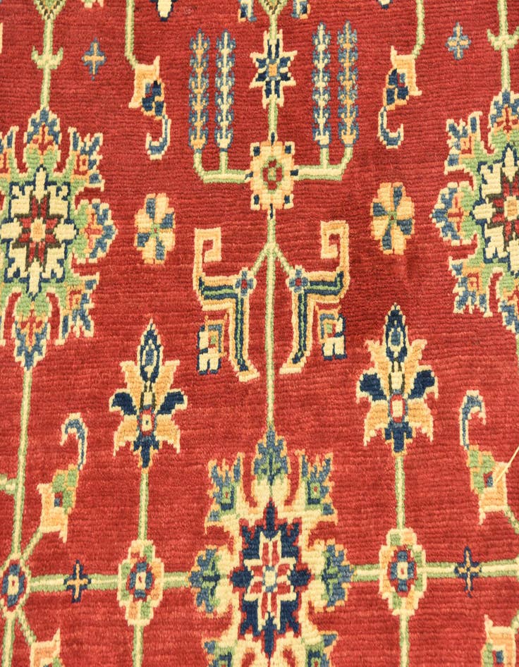 Detail image of 4' x 10'  Hand Knotted Kazak Runner Rug
