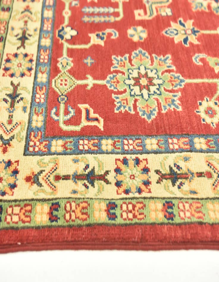 Detail image of 4' x 10'  Hand Knotted Kazak Runner Rug