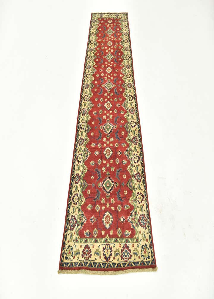 2' 8 x 9' 9 Hand Knotted Kazak Runner Rug