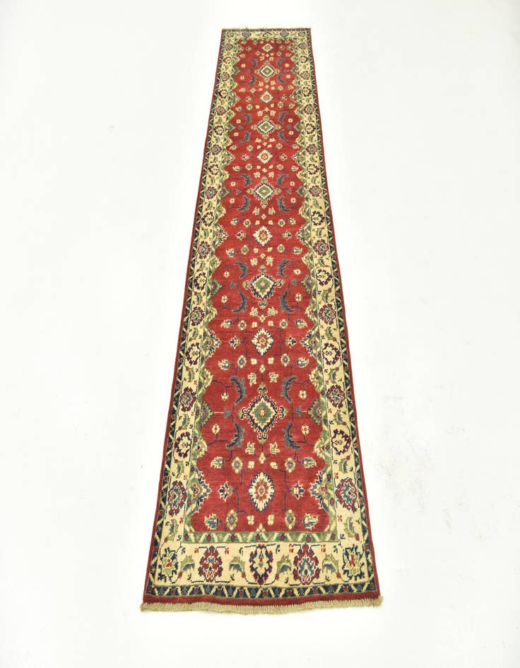 Detail image of 2' 8 x 9' 9 Hand Knotted Kazak Runner Rug