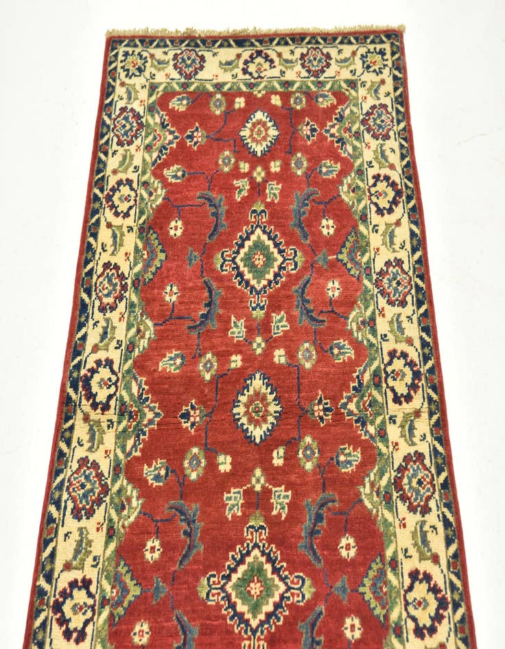Detail image of 2' 8 x 9' 9 Hand Knotted Kazak Runner Rug