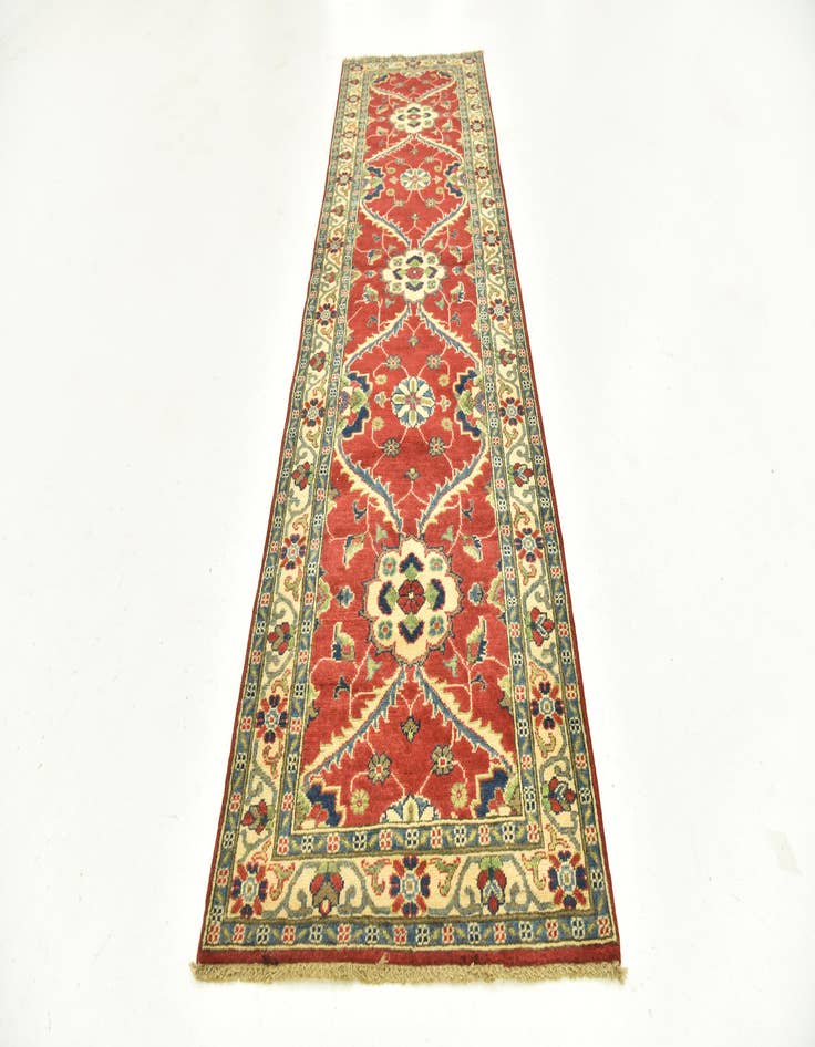 Detail image of 2' 9 x 9' 9 Hand Knotted Kazak Runner Rug