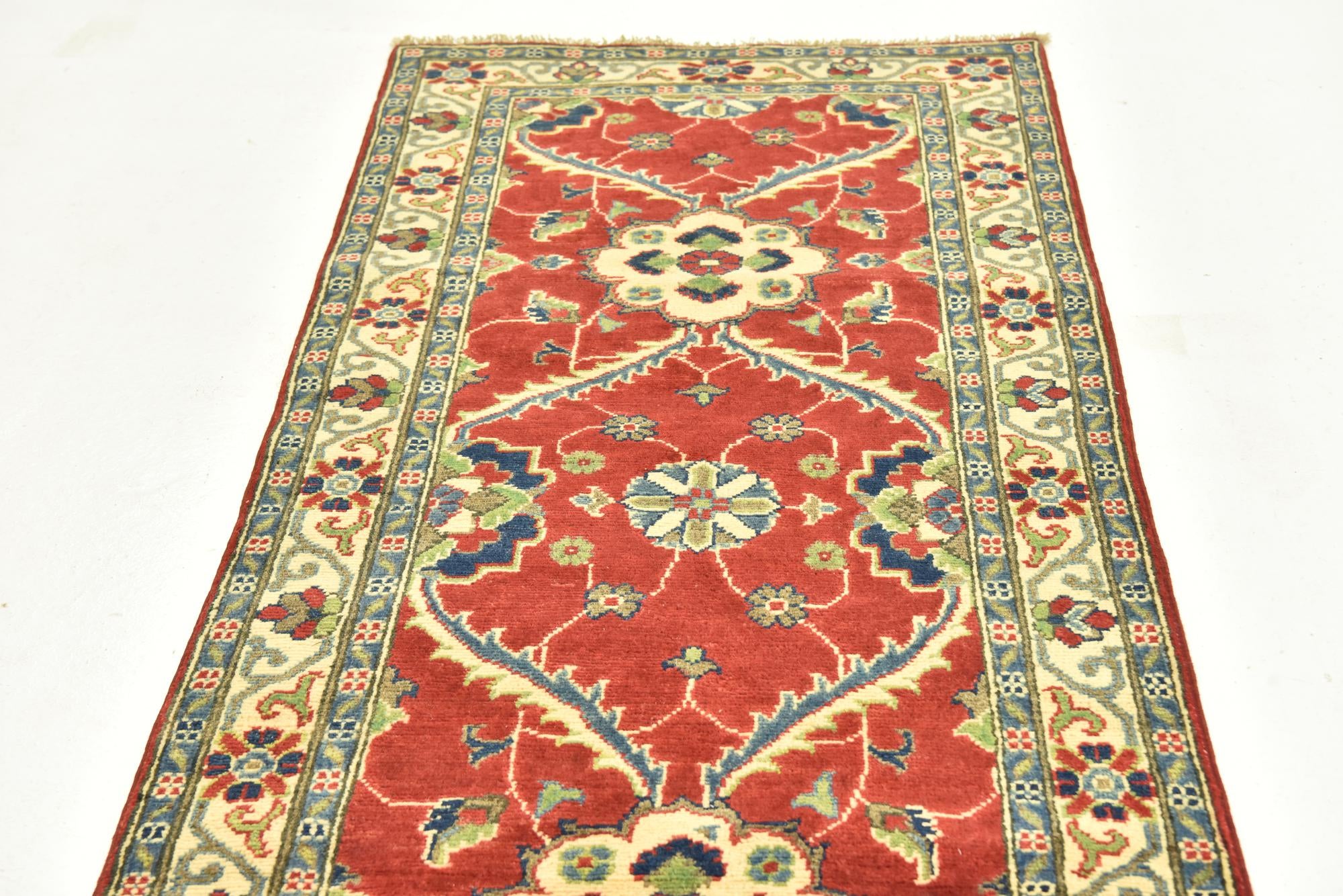 2' 9 x 9' 9 Hand Knotted Kazak Runner Rug