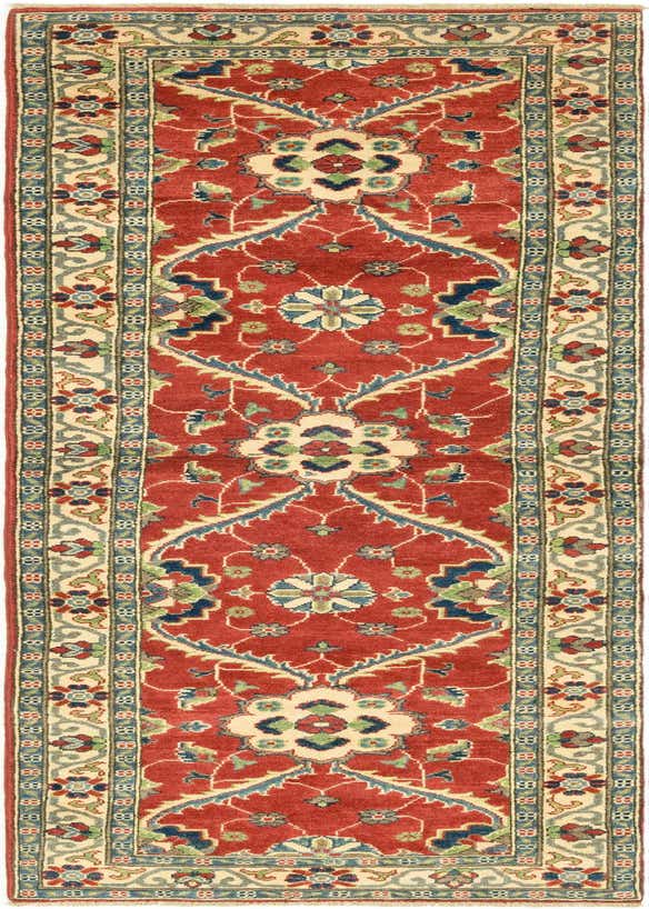 2' 9 x 9' 9 Hand Knotted Kazak Runner Rug