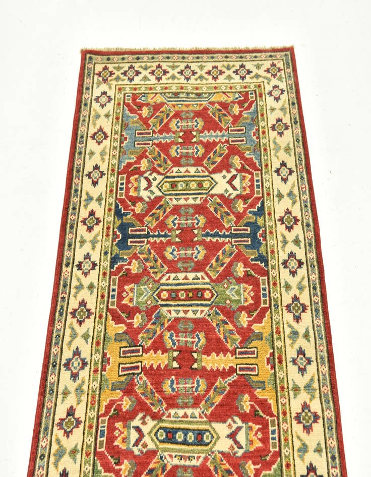 Detail image of 2' 8 x 9'  Hand Knotted Kazak Runner Rug