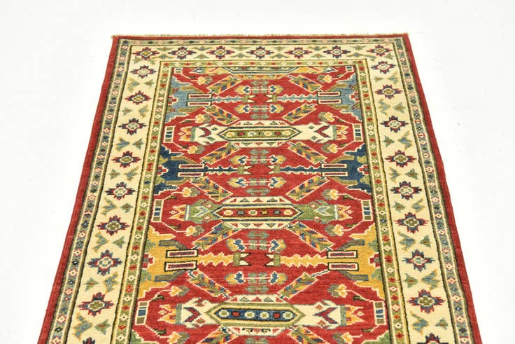 Detail image of 2' 8 x 9' Hand Knotted Kazak Runner Rug