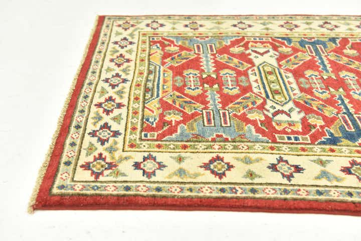 2' 8 x 9' Hand Knotted Kazak Runner Rug