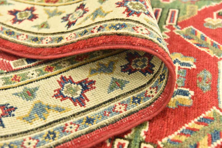 2' 8 x 9' Hand Knotted Kazak Runner Rug