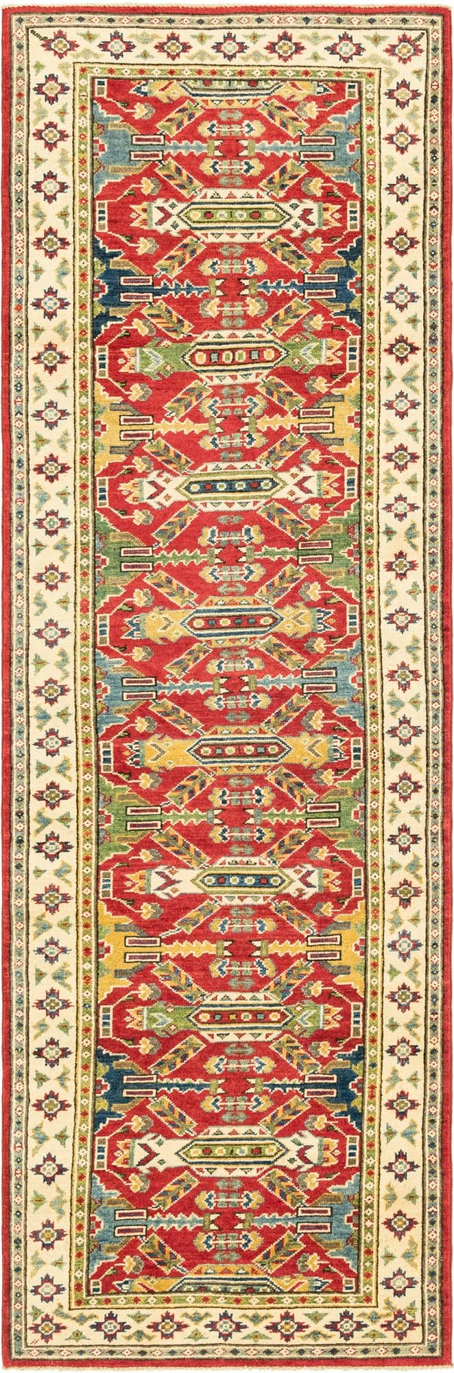 2' 8 x 9' Hand Knotted Kazak Runner Rug