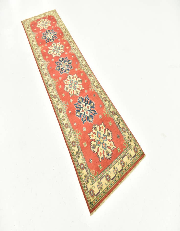 Detail image of 2' 6 x 10'  Hand Knotted Kazak Runner Rug