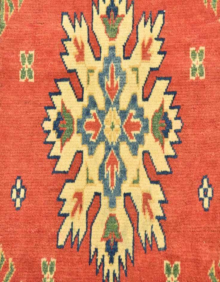 Detail image of 2' 6 x 10'  Hand Knotted Kazak Runner Rug