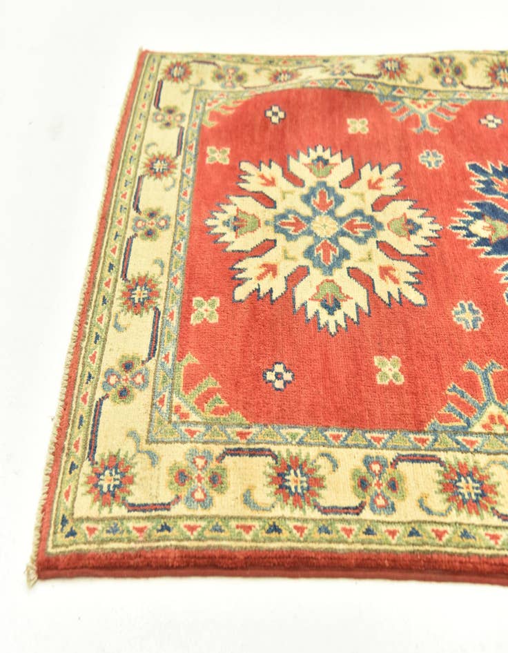 Detail image of 2' 6 x 10'  Hand Knotted Kazak Runner Rug