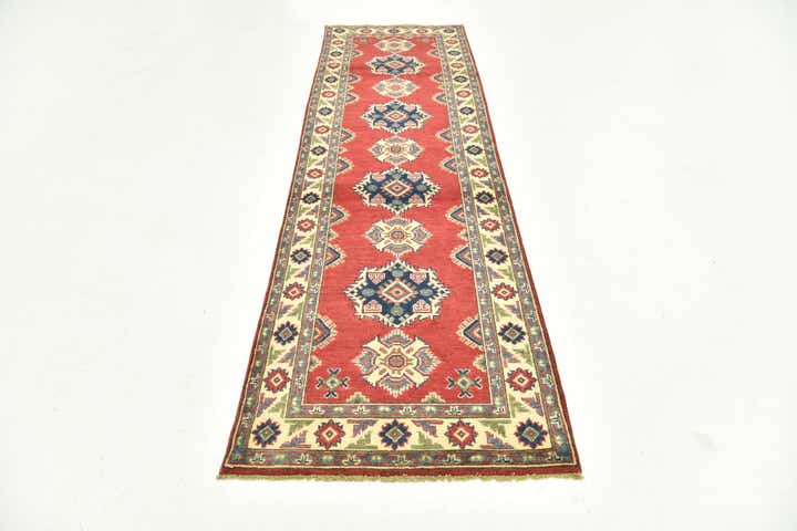 2' 9 x 9' 8 Hand Knotted Kazak Runner Rug
