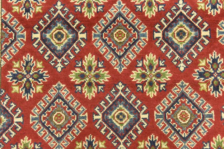 4' x 10' 4 Hand Knotted Kazak Runner Rug