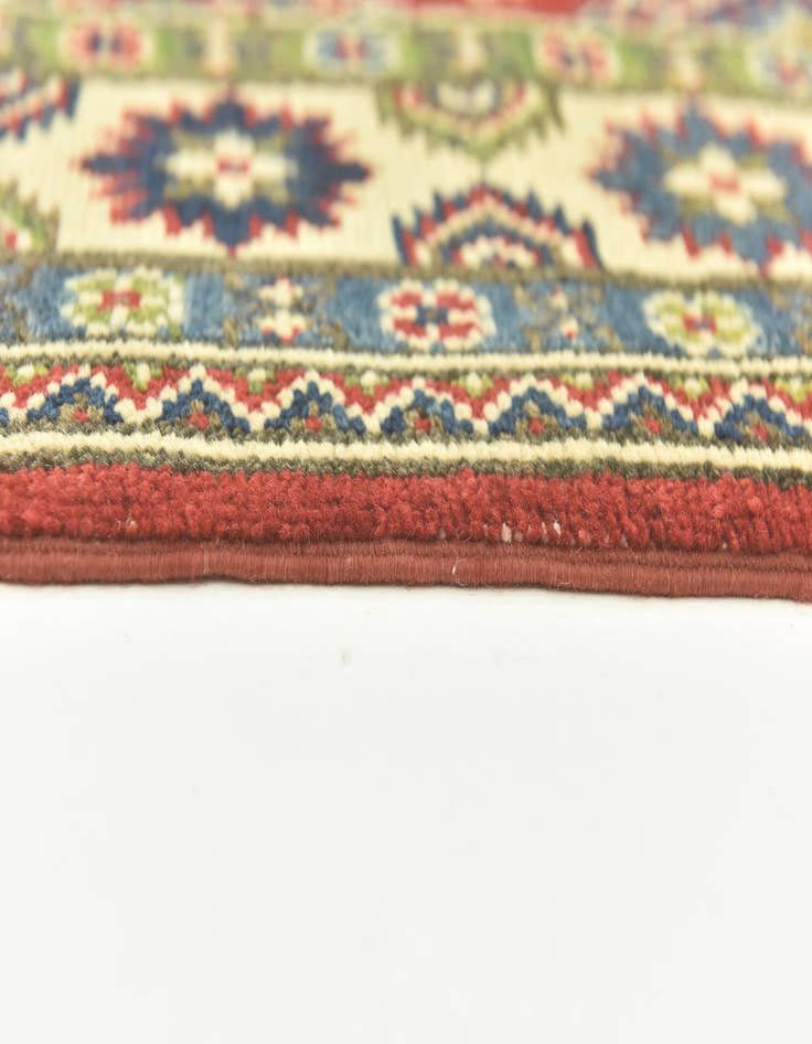 Detail image of 4' x 10' 4  Hand Knotted Kazak Runner Rug