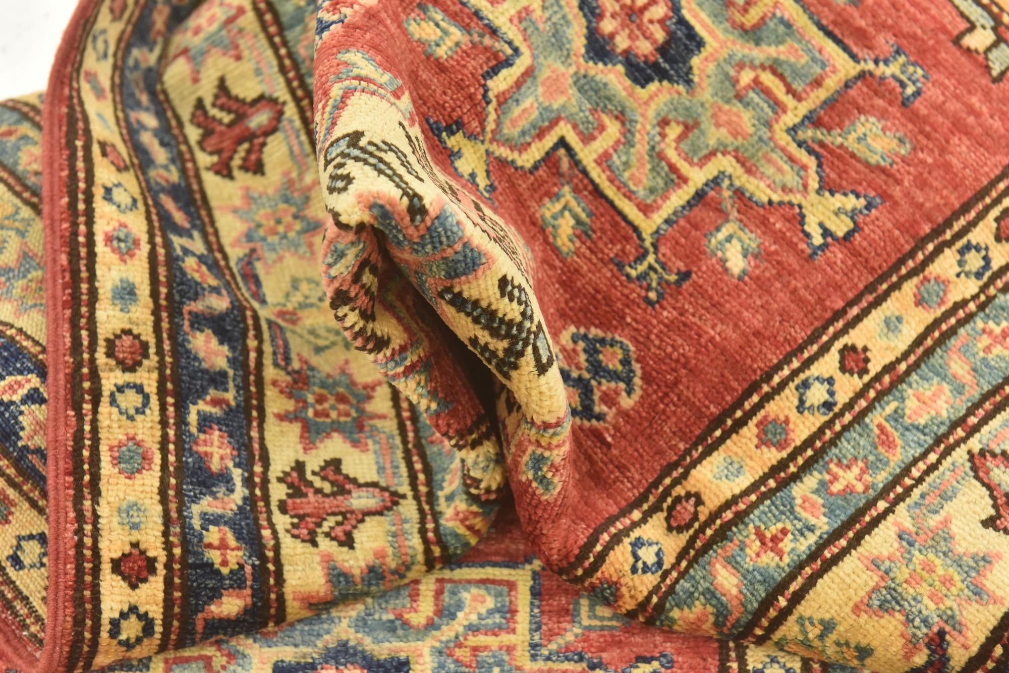 2' 7 x 10' 2 Hand Knotted Kazak Oriental Runner Rug