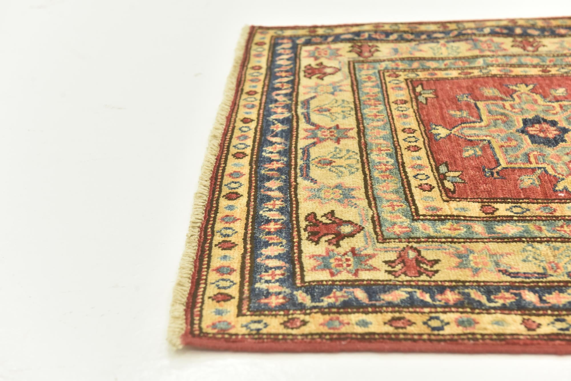 2' 7 x 10' 2 Hand Knotted Kazak Oriental Runner Rug