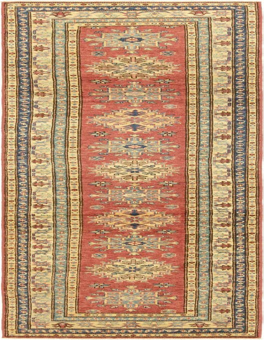 Detail image of 2' 7 x 10' 2 Hand Knotted Kazak Oriental Runner Rug