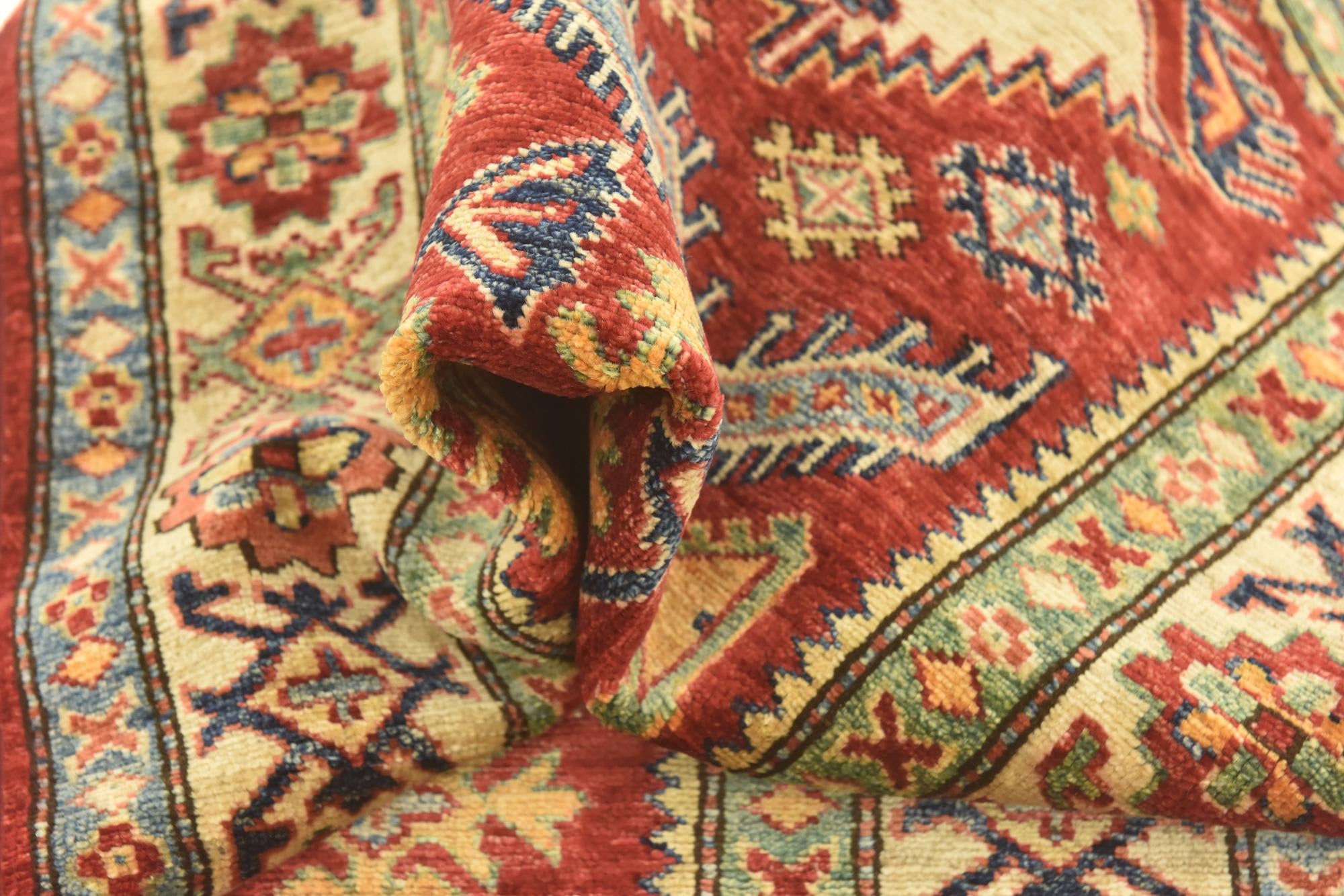 2' 9 x 9' 9 Hand Knotted Kazak Oriental Runner Rug