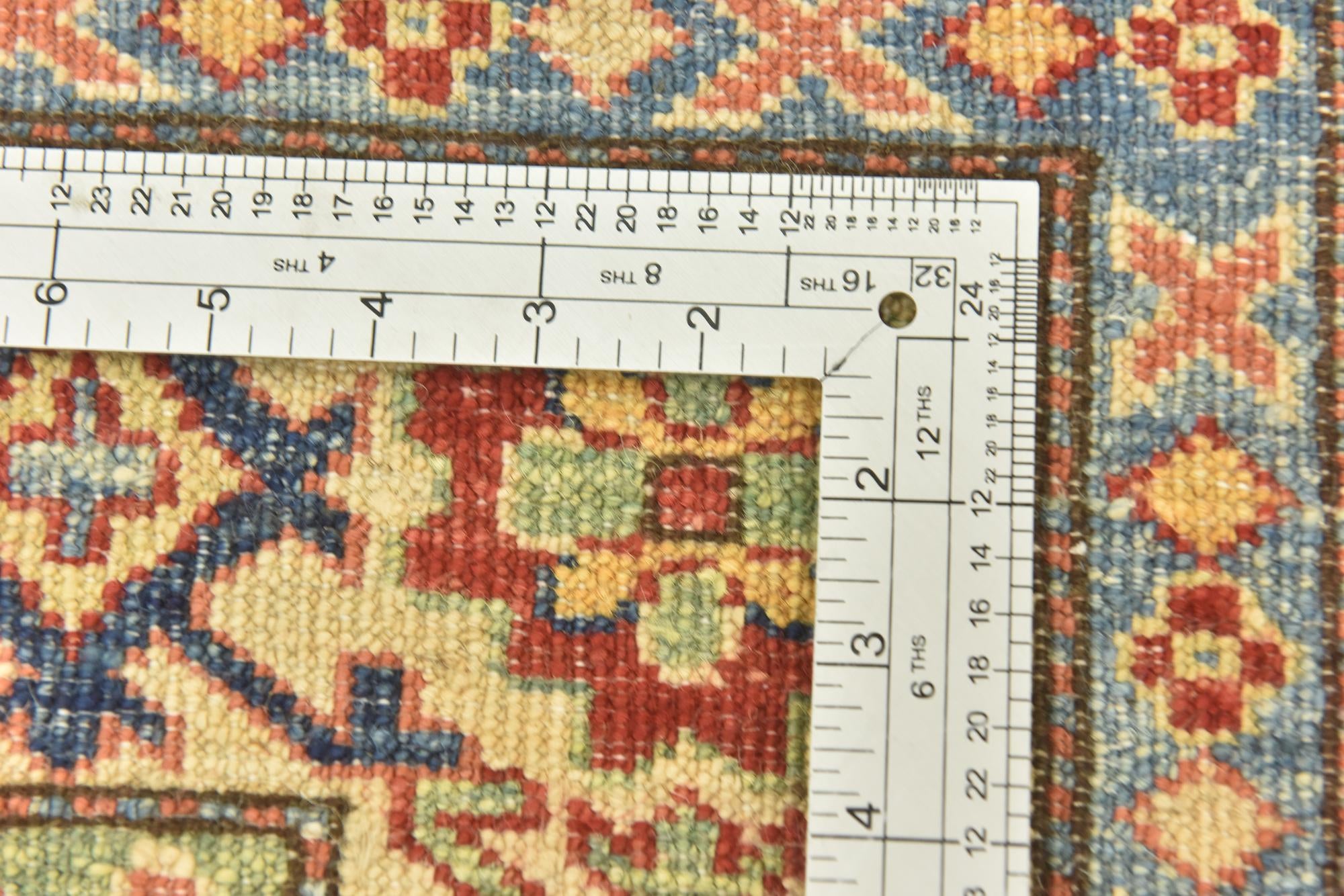 2' 9 x 9' 9 Hand Knotted Kazak Oriental Runner Rug