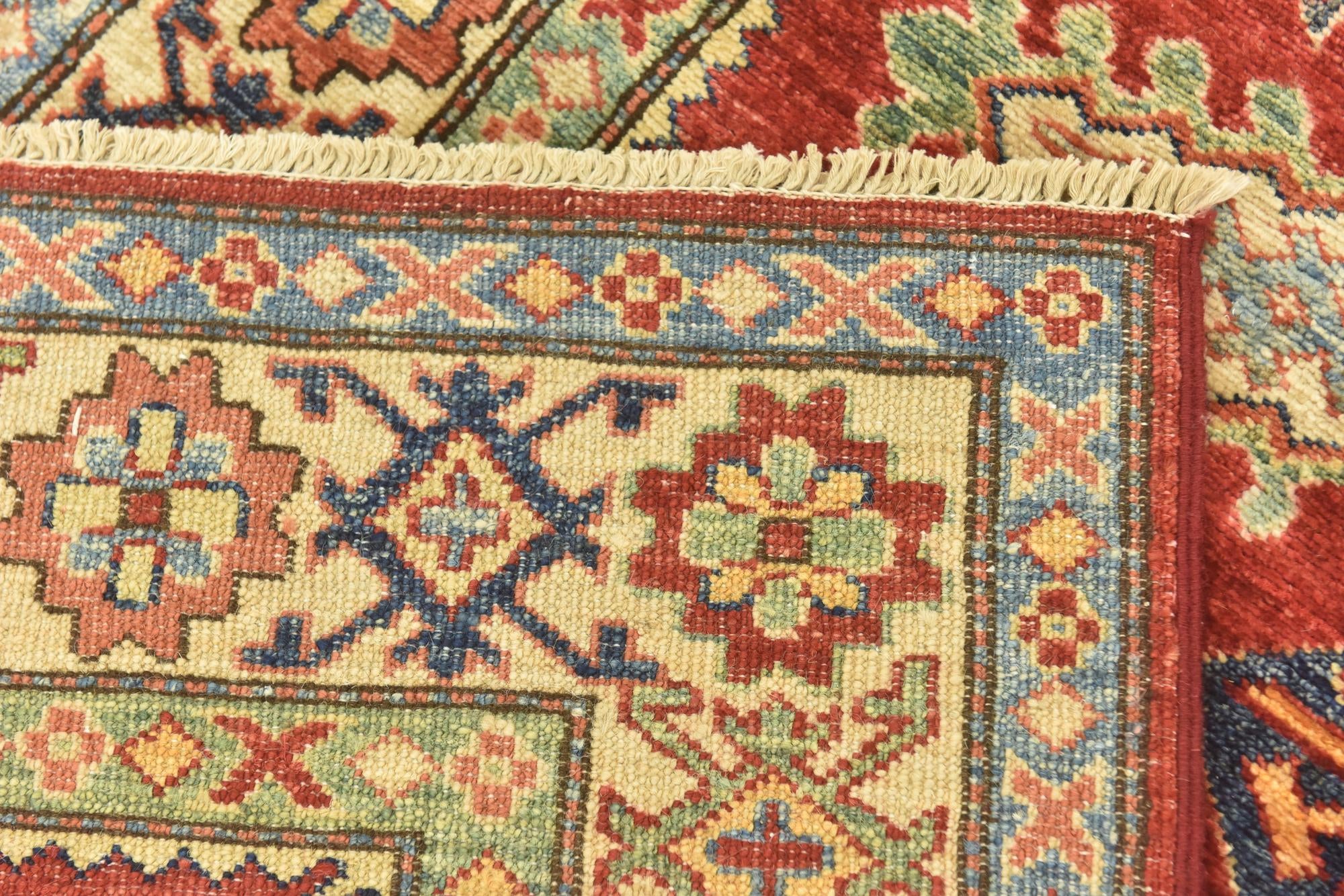 2' 9 x 9' 9 Hand Knotted Kazak Oriental Runner Rug