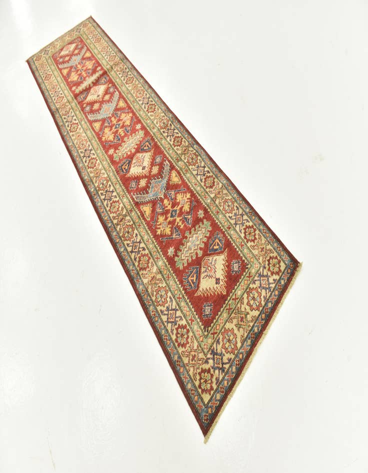 Detail image of 2' 9 x 9' 9 Hand Knotted Kazak Oriental Runner Rug