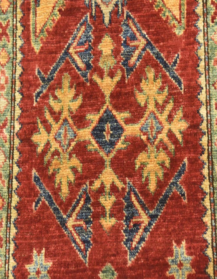 Detail image of 2' 9 x 9' 9 Hand Knotted Kazak Oriental Runner Rug