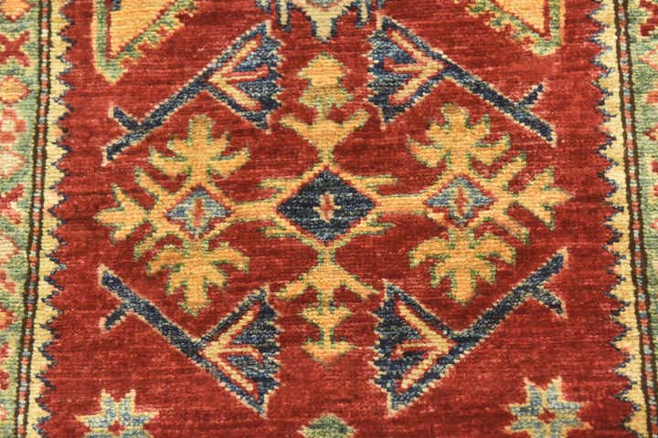 2' 9 x 9' 9 Hand Knotted Kazak Oriental Runner Rug