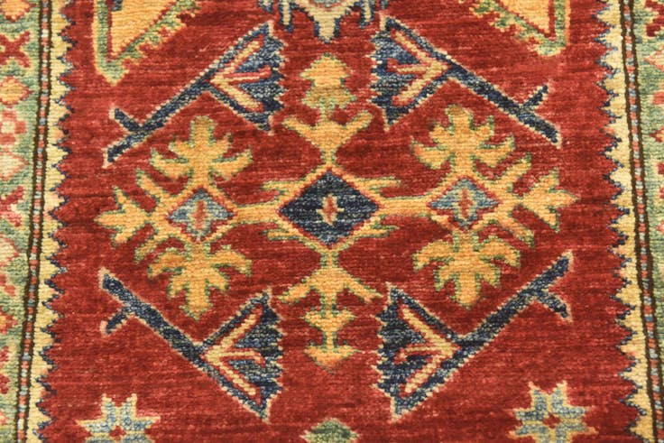 Detail image of 2' 9 x 9' 9 Hand Knotted Kazak Oriental Runner Rug