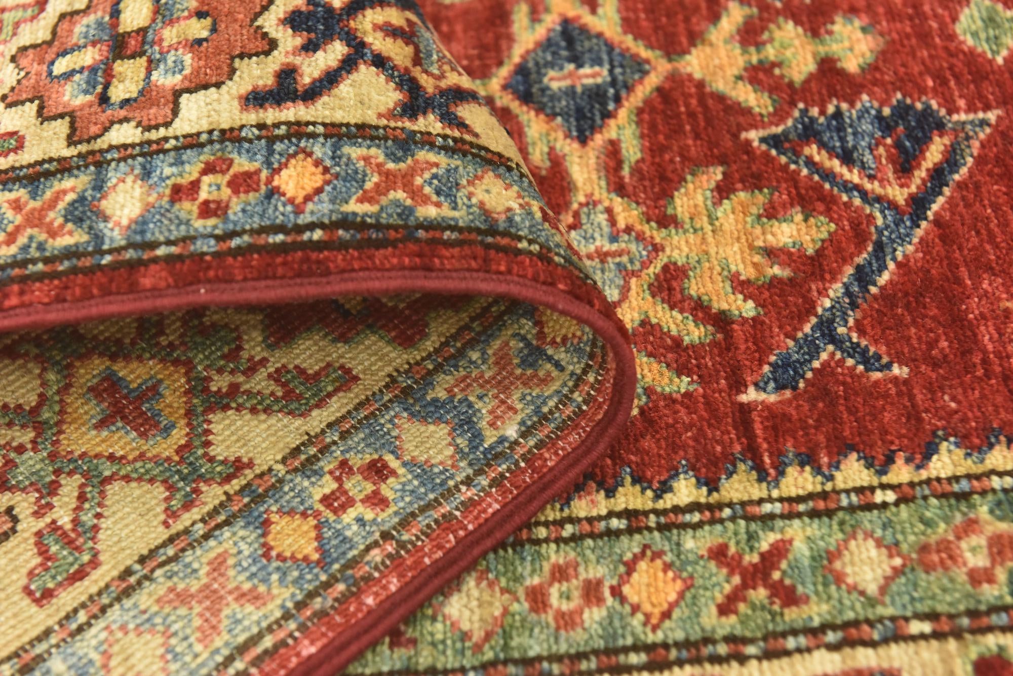 2' 9 x 9' 9 Hand Knotted Kazak Oriental Runner Rug