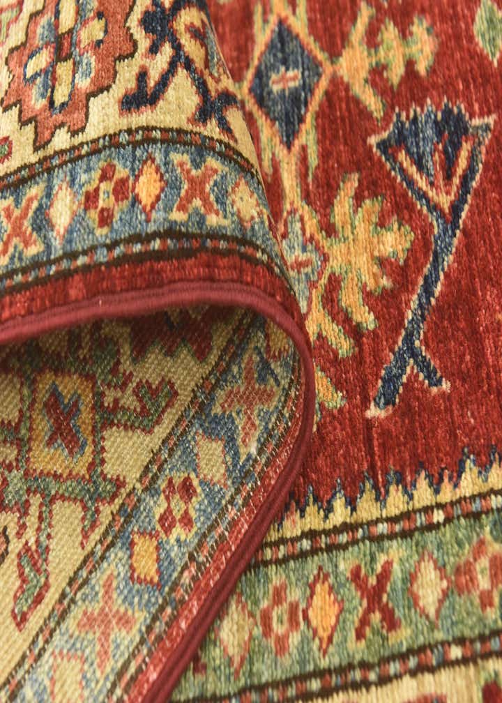 2' 9 x 9' 9 Hand Knotted Kazak Oriental Runner Rug