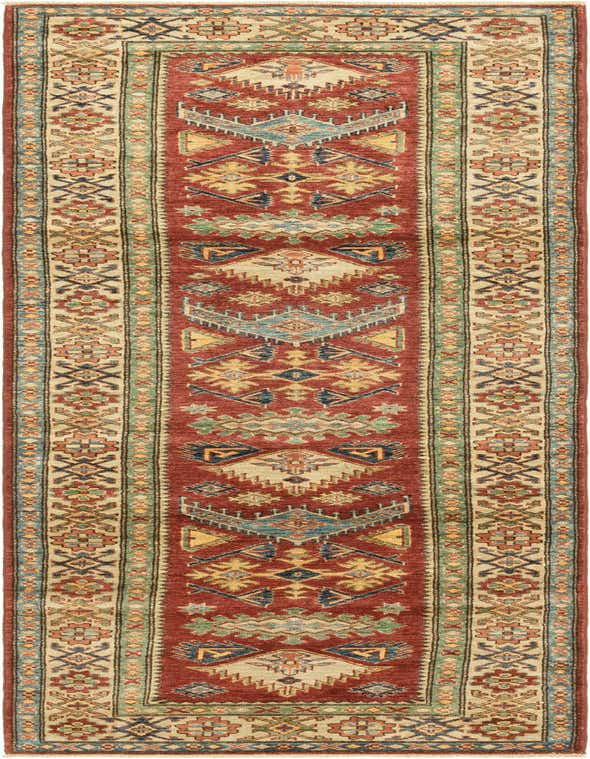 2' 9 x 9' 9 Hand Knotted Kazak Oriental Runner Rug