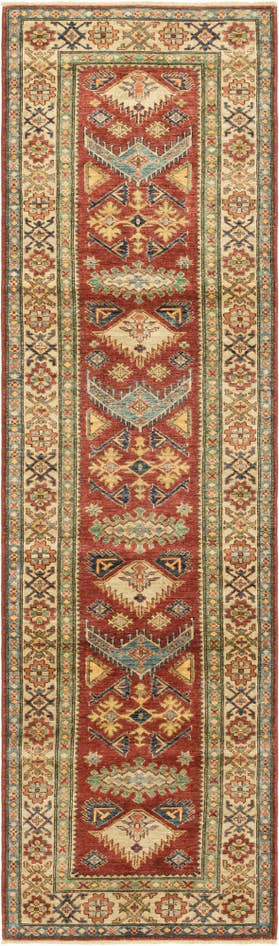 Detail image of 2' 9 x 9' 9 Hand Knotted Kazak Oriental Runner Rug