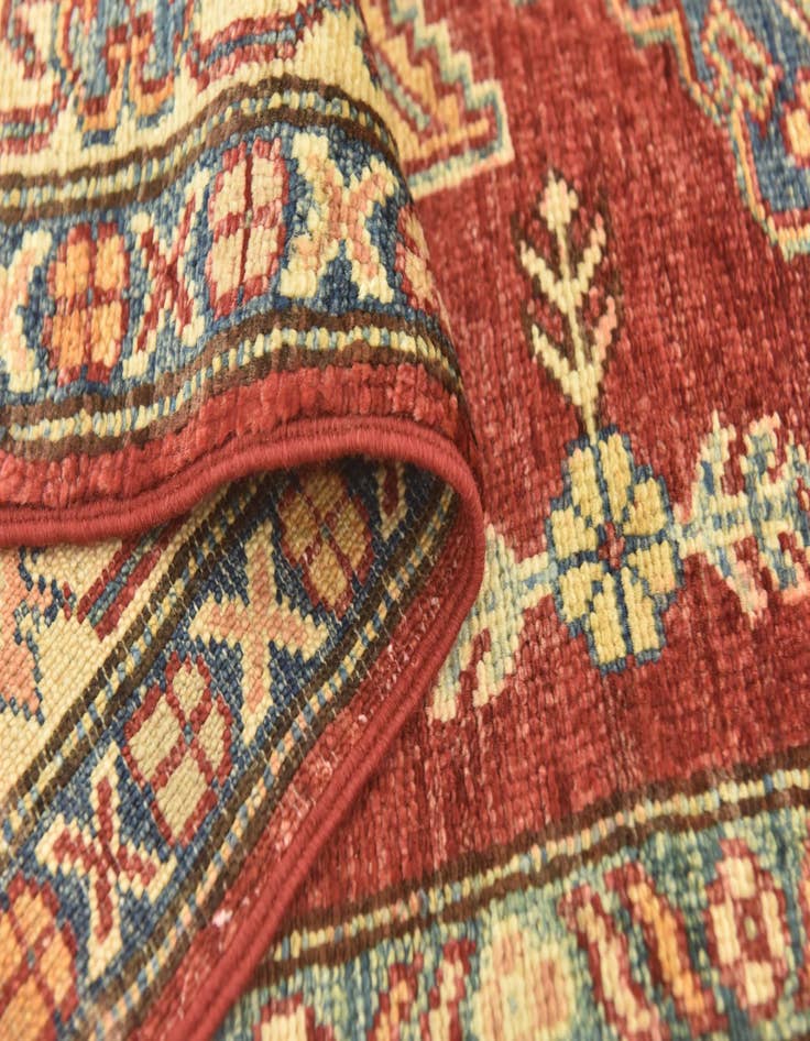 Detail image of 2' 6 x 9' 6  Hand Knotted Kazak Oriental Runner Rug