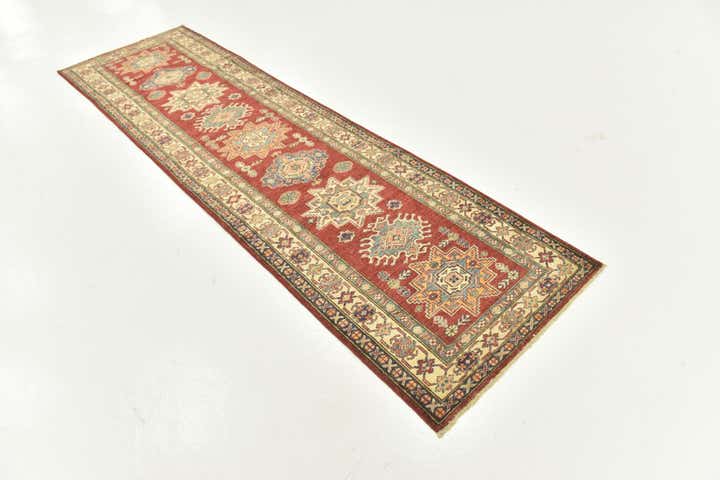 2' 6 x 9' 6 Hand Knotted Kazak Oriental Runner Rug